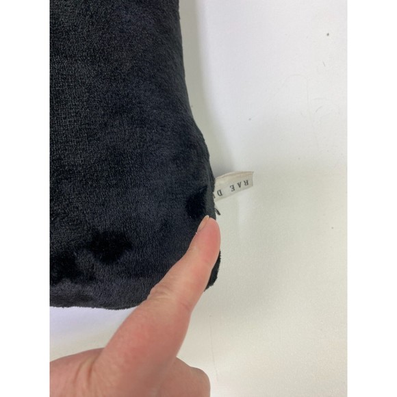 2x Rae Dunn Hocus Pocus Black Feather Filled Throw Pillow Bundle Lot of 2 - Picture 2 of 9